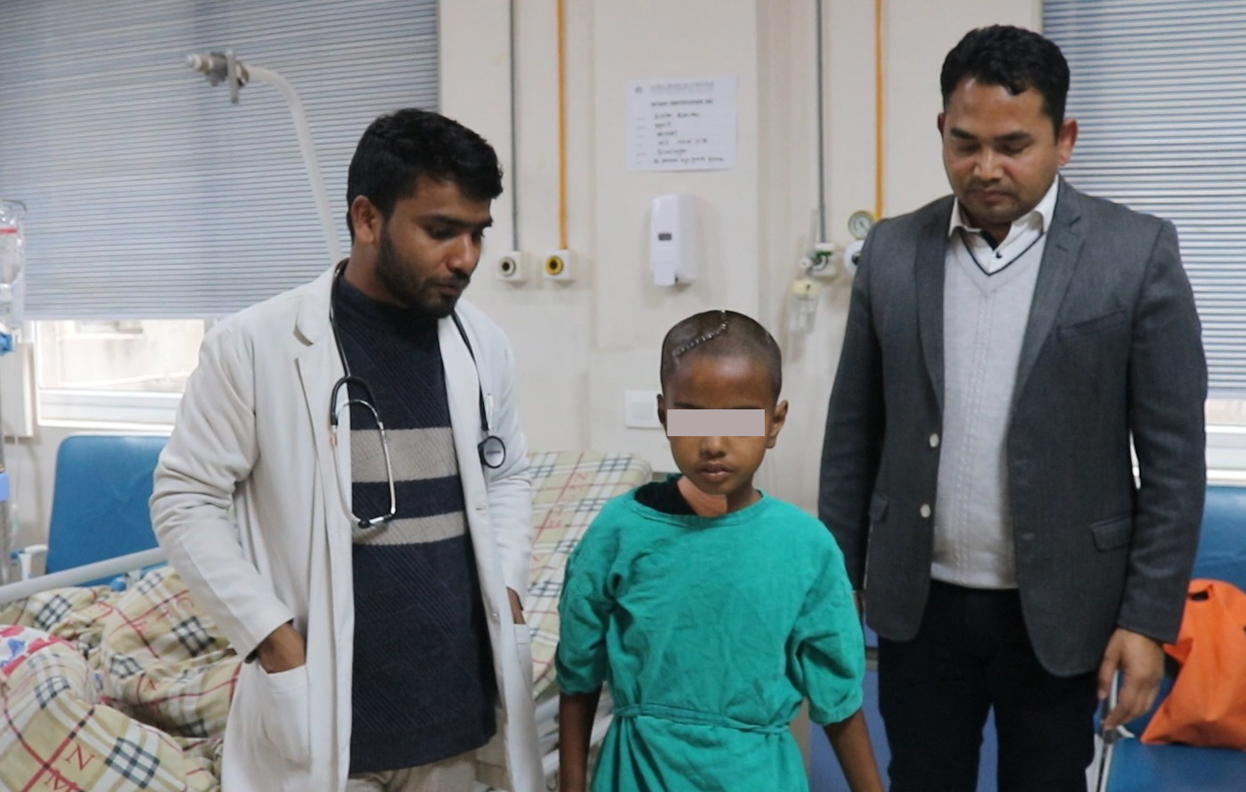 नोवेलमा १० बर्षको बालिकाको जटिल ट्यूमरको सफल शल्यक्रिया