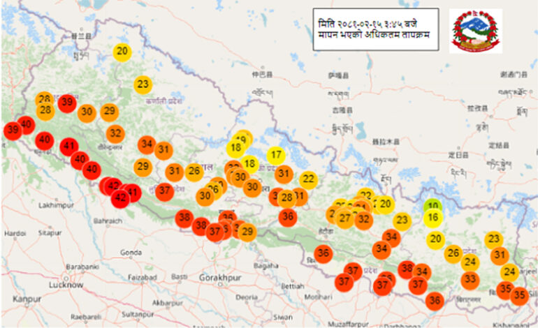 तराईमा अत्यधिक गर्मी, तीनै दिन तातो चल्ने