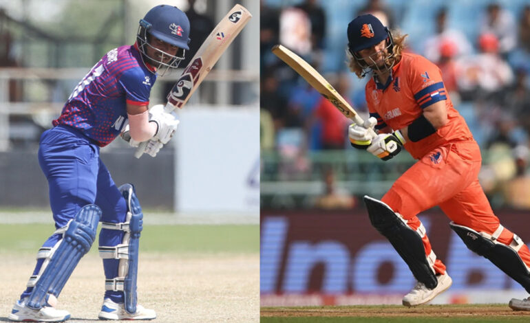 आईसीसी ट्वान्टी–२० विश्वकप आज नेपाल र नेदरल्याण्ड भिड्दै