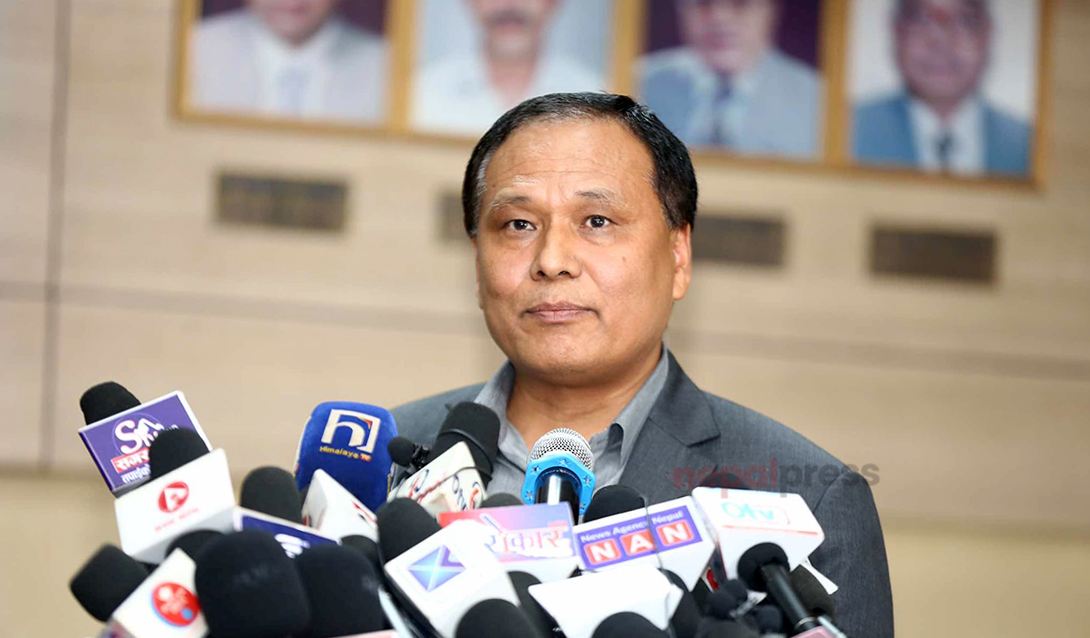 निर्माणाधीन संसद भवन निर्माण ढिलाईः समयमै नसके कारवाही गर्ने मन्त्री घिसिङको चेतावनी