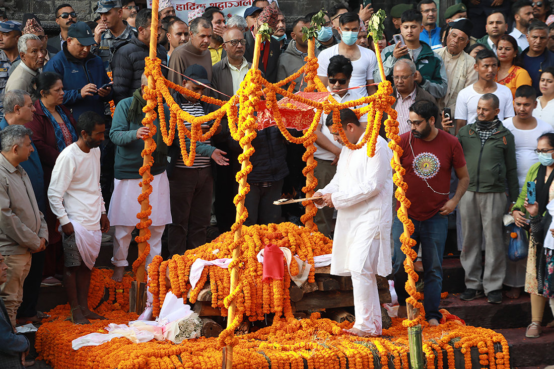 पूर्व सभामुख ढुंगानाकोअन्त्येष्टि राजकीय सम्मानका साथ