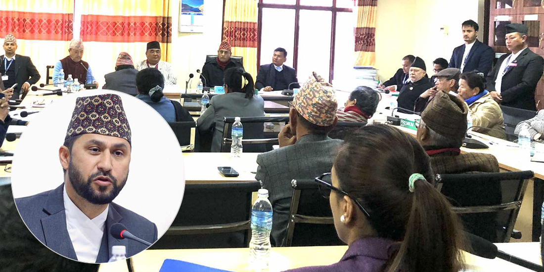 लामिछाने राज्य व्यवस्था समितिबाट पनि निलम्बित