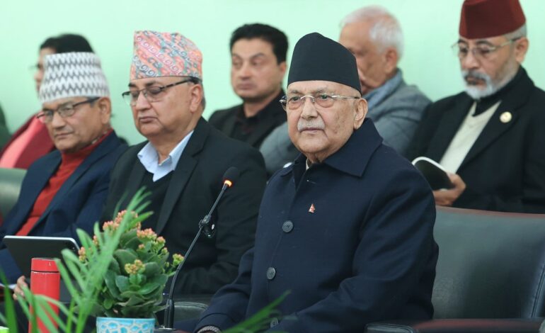 विरोधी र प्रतिक्रियावादीसँग भिड्न ओलीको आफना नेता–कार्यकर्तालाई निर्देशन