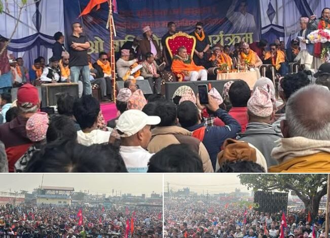 ओलीको गृहजिल्लामा प्रसाईको शक्ति प्रदर्शन, ‘जनता मरेको हेर्न नसकेर राजनीतिमा होमिए’