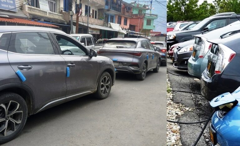 ७ महिनामै साढे १४ अर्ब बराबरको ६ हजार बढी विद्युतीय गाडी भित्रियो