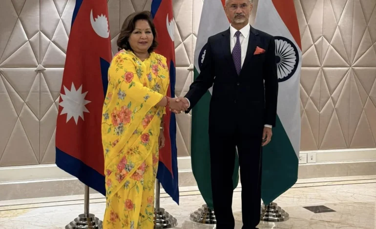 परराष्ट्र मन्त्री आरजू राणा र एस जयशंकर बीच भेटवार्ता