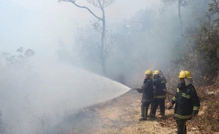 यसरी नियन्त्रणमा ल्याइँदैछ चन्द्रागिरिको केउरानी वनको आगो