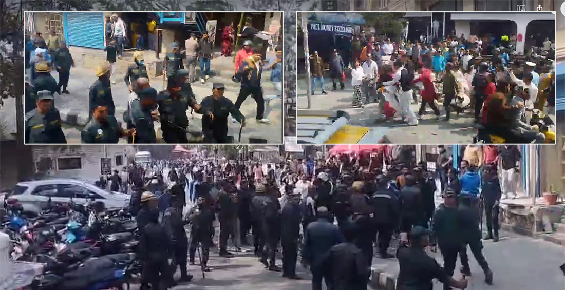 कोटिहोमको भूमिपूजा नगरप्रहरीले रोक्न खोज्दा पोखरामा झडप, केही घाइते