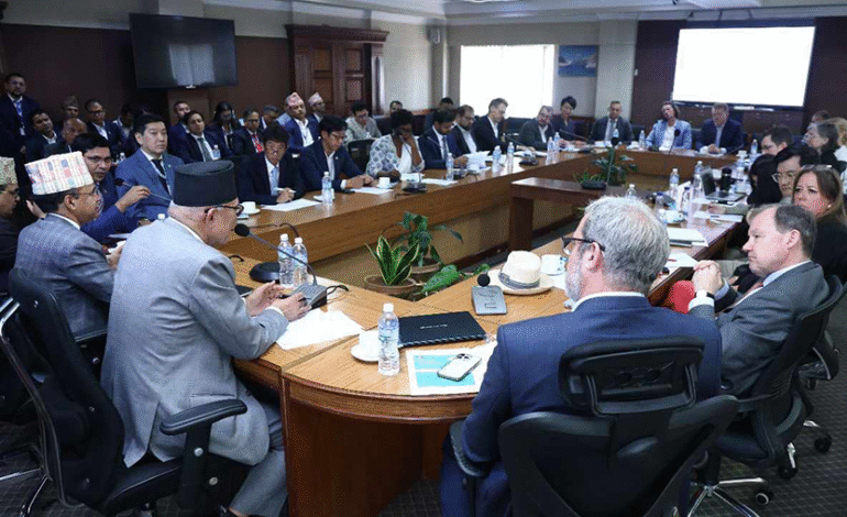 वैदेशिक सहायतालाई प्राथमिकता केन्द्रित अर्थमन्त्री पौडलेको छलफल