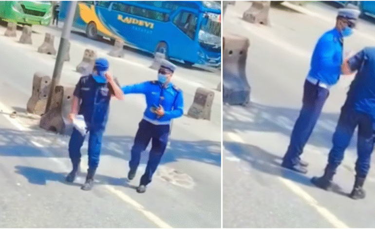 नागढुंगामा प्रहरी जवानलाई कुट्ने ट्राफिक इन्सपेक्टरलाई जिम्मेवारीबाट हटाइयो