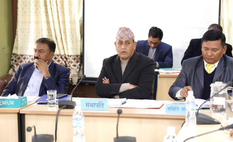 कुलिङ पिरियडमा ‘कुरी कुरी’ भन्दै राश्जपाले समितिका सभापति खतिवडाको राजीनामा मागे