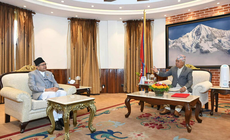 राष्ट्रपति भेट्न शीतल निवास पुगे सभामुख