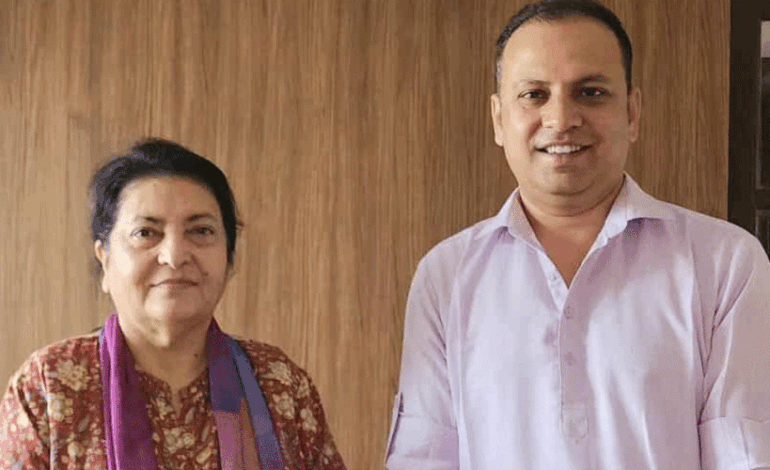 मनिष झासँगको भेटमा ओलीबारे विद्या– आफ्नै बोली फेरेर मलाई एमालेमा रोक्दै