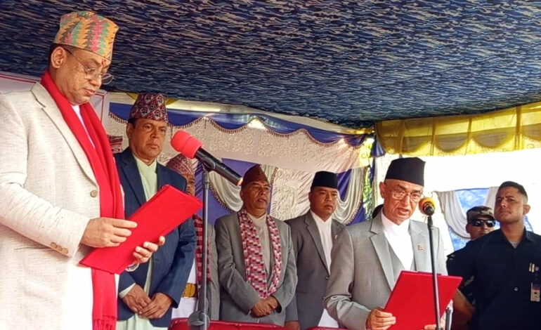 मुख्यमन्त्री बानियाँले लिए शपथ: यस्तो बन्यो बागमती सरकार