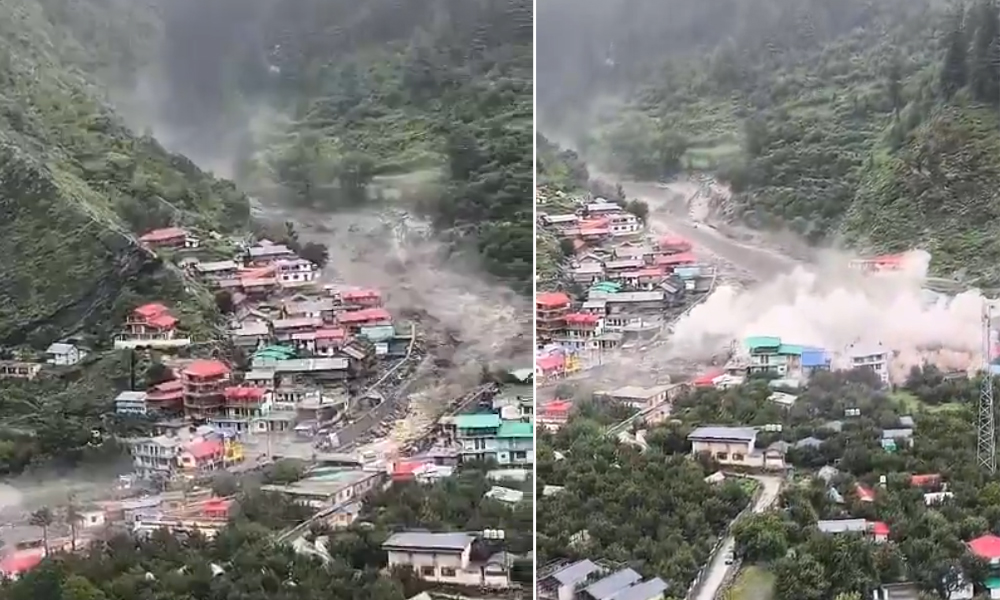 भारतको उत्तराखण्ड धरालीमा भयानक बाढी,कैयौं बेपत्ता