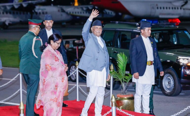 भूपरिवेष्ठित विकासशील देशको सम्मेलनमा सहभागि हुन ओली तुर्कमेनिस्तान पुगे