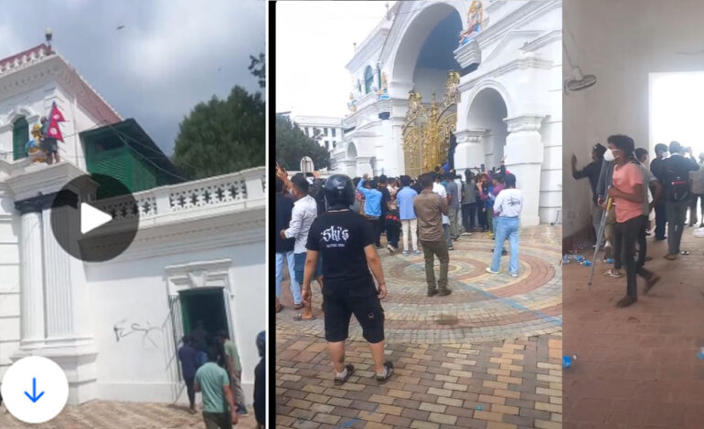 मुख्यसचिव र सचिवले सिंहदरबारभित्र क्षतिको अनुगमन गरे