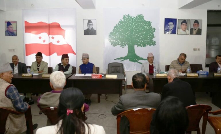 महामन्त्री थापाको प्रस्ताव– १६ देखि १९ पुसभित्र नियमित महाधिवेशन