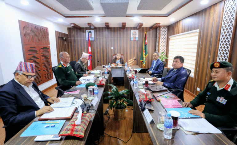 सुरक्षाका लागि सेना परिचालन गर्न सिफारिस