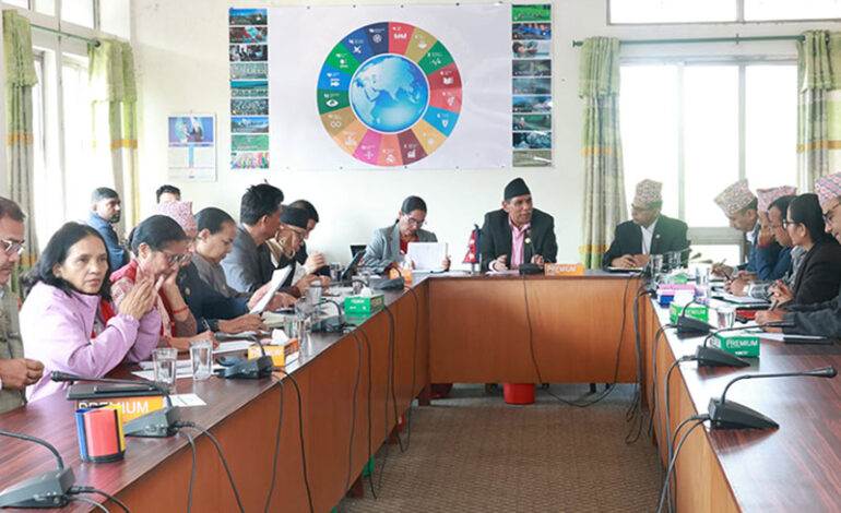 स्वकीय कटौतीबारे छलफलका लागि कार्यव्यवस्था परामर्श समितिको बैठक