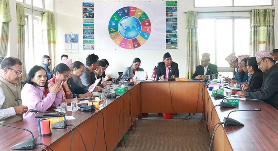 स्वकीय कटौतीबारे छलफलका लागि कार्यव्यवस्था परामर्श समितिको बैठक