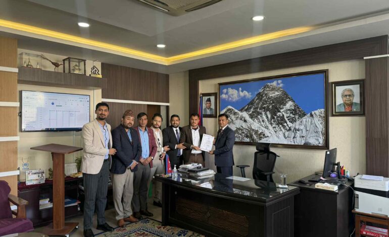 वैदेशिक रोजगारीका समसामयिक विषयमा युवा व्यवसायी संघको जोड, श्रम सविचलाई बुझायो ध्यानाकर्षण पत्र