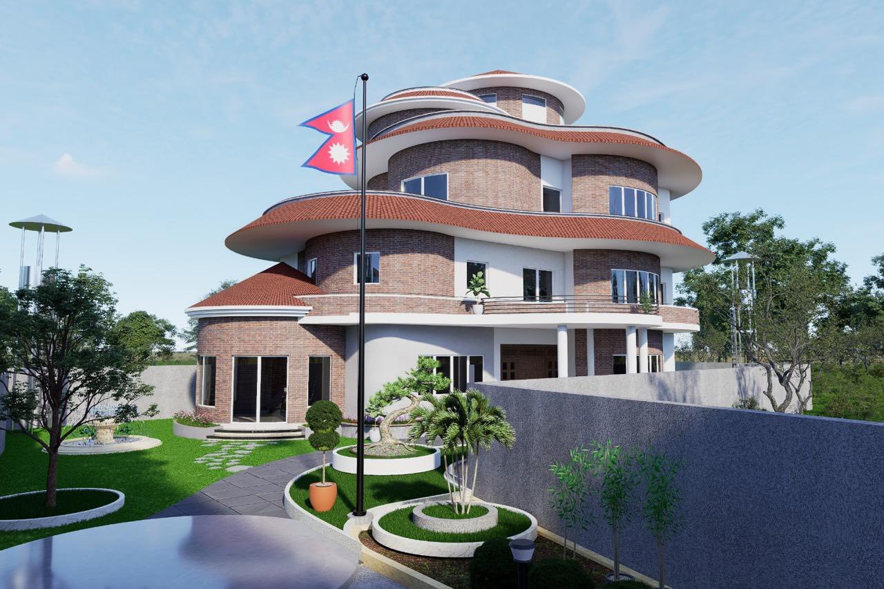 राधिकाले गुण्डुमा ओली कुटीको सिलान्यास गरिन