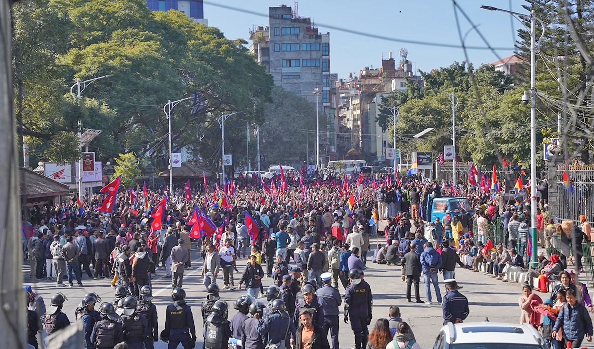 राजासहितको नयाँ समझदारी निर्माणका लागि दबाब दिन राप्रपाको प्रदर्शन