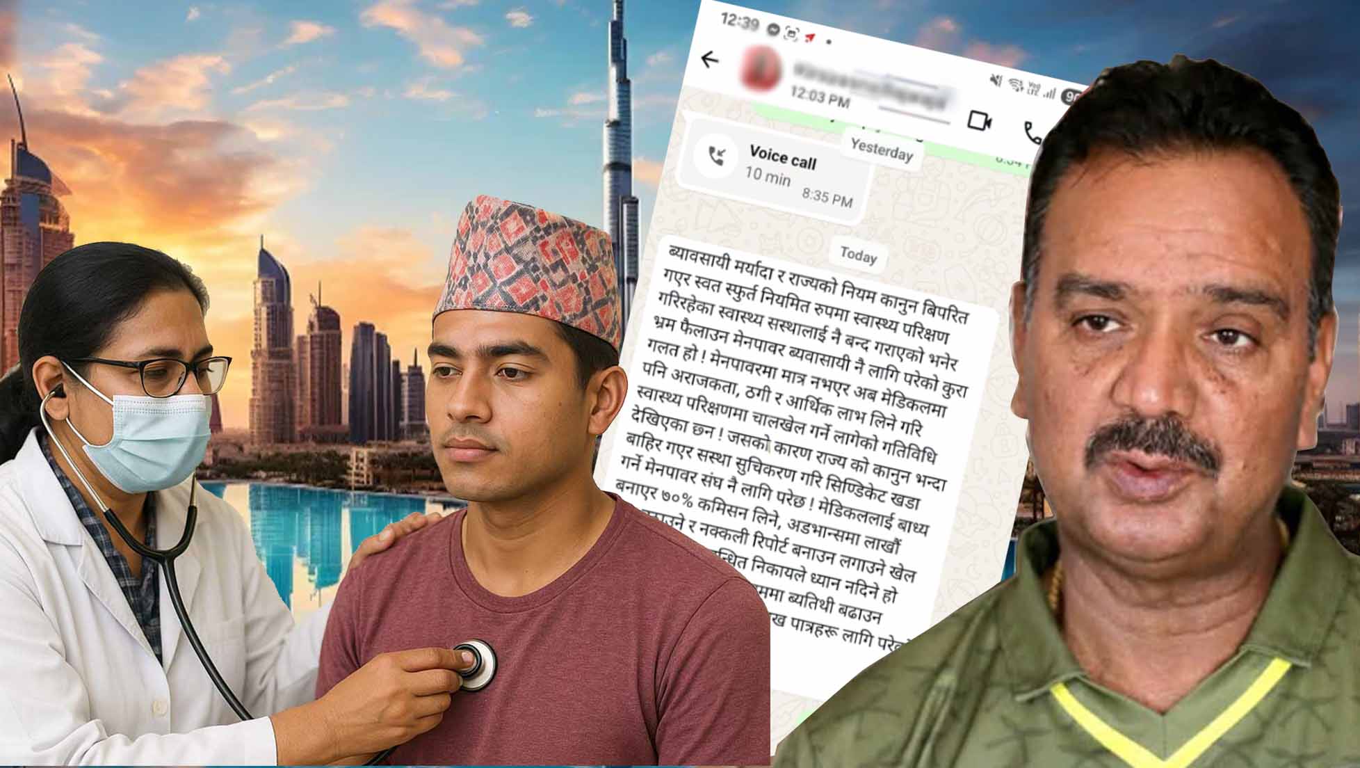 कामदारको स्वास्थ्य परिक्षण गराउने मेडिकलसँगै म्याानपावरले नै लिन्छन् ७० प्रतिशत कमिशन, अनि हुन्छ पारदार्शी