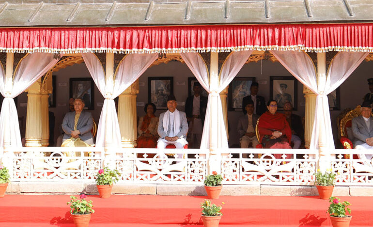 हनुमानढोकामा वसन्त श्रवण: सुनितादेखि राष्ट्रपतिसम्म सहभागी