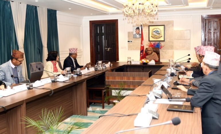 मन्त्रिपरिषद् बैठक जेनजी परिषद गठनदेखि चीनको ४० मिलियन अमेरिकी डलर अनुदान स्वीकार