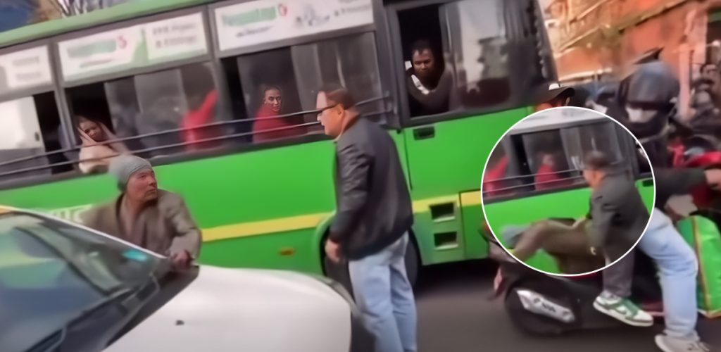 चप्पल कारखाना अगाडि पैदलयात्रीलाई मुक्का हान्ने कार चालक पक्राउ