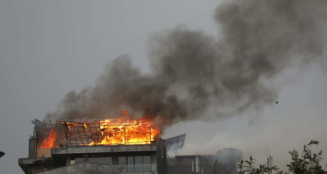 पुल्चोकको दाउरा थकालीमा आगलागी