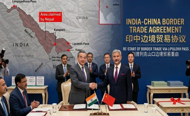 नेपाली भूमिमा भारत–चीन एकतर्फी सक्रियताः लिपुलेक नाकाबाट ६ वर्षपछि पुनः व्यापार सञ्चालनमा ल्याउँदै