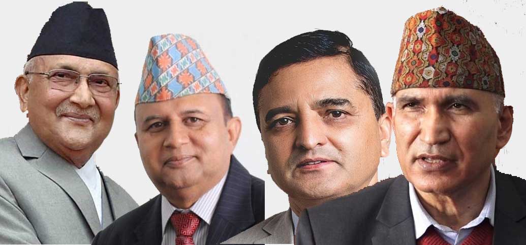 ओलीलाई अध्यक्ष पद छाड्न पौडेल र भट्टराईको दबाब, बचाउमा पोखरेल– बस्नेत