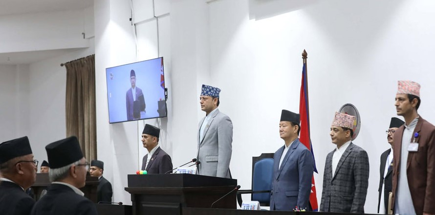 संसद्‌मा सभामुख अर्यालको पहिलो दिन