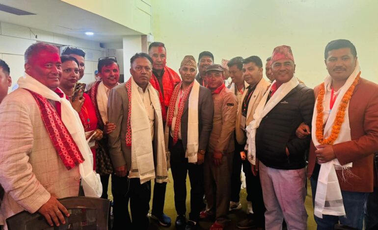 निकोलस पाण्डे निर्माण व्यवसायी महासंघको अध्यक्षमा विजयी