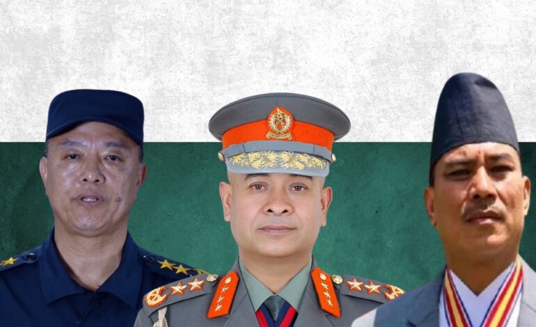आयोगले भन्यो तत्कालीन तीन सुरक्षा प्रमुखलाई भविष्यमा कुनै जिम्मेवारी नदिनू