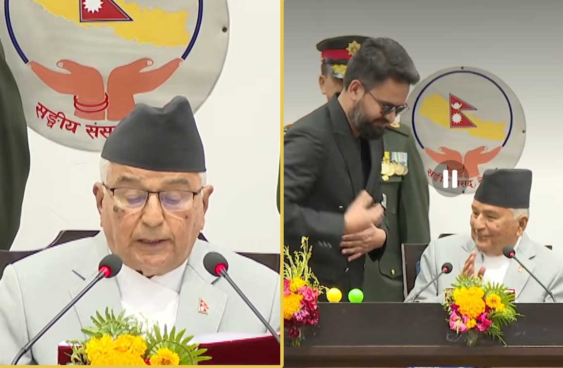 राष्ट्रपतिद्धारा आगामी आर्थिक नीति तथा कार्यक्रम प्रस्तुत हुँदै
