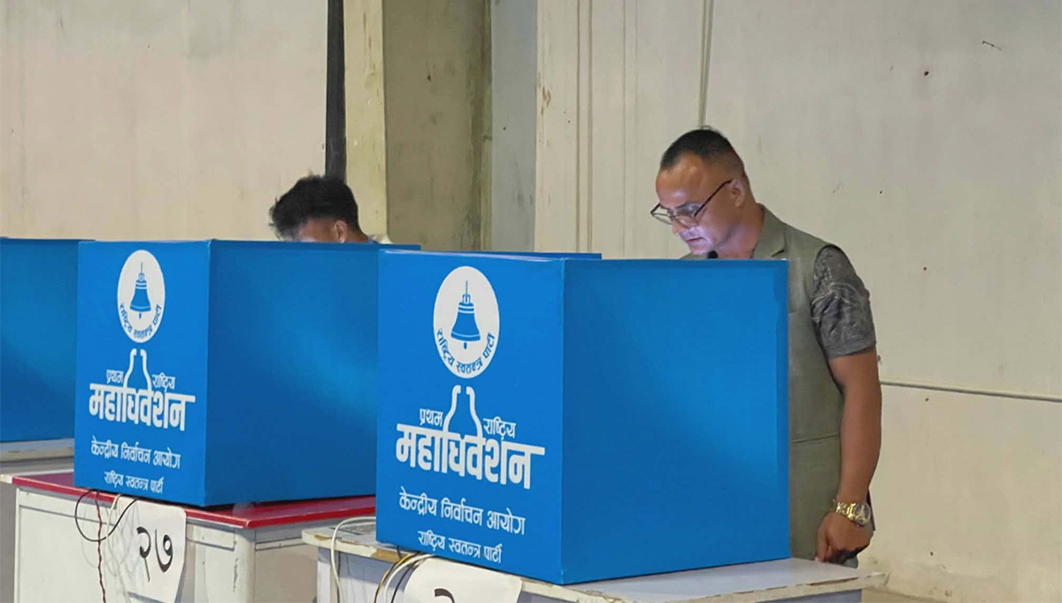रास्वपा महाधिवेशनमा २ सय ४ जनाको उम्मेदवारी, मतदान जारी