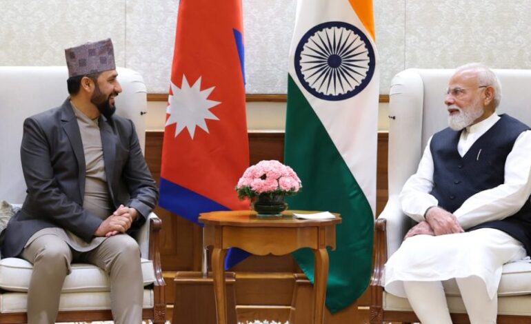 भारतीय प्रधानमन्त्री मोदीसँग राश्वपा सभापति रविको भेटवार्ता