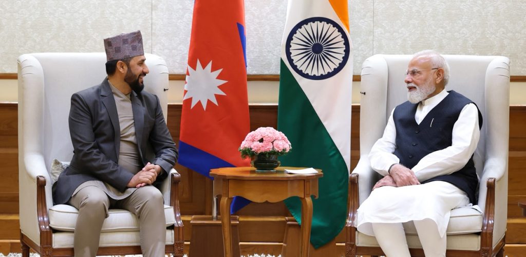 भारतीय प्रधानमन्त्री मोदीसँग राश्वपा सभापति रविको भेटवार्ता