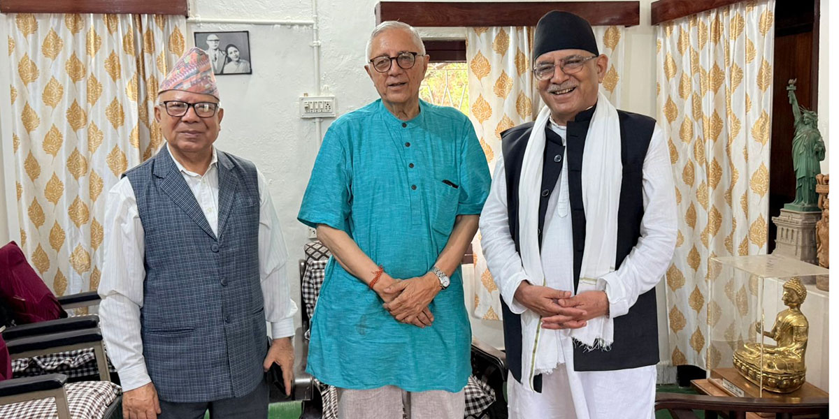 विराटनगर पुगे शेखर भेट्न प्रचण्ड–माधव