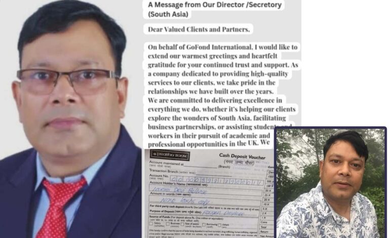 गोर्खाका रामप्रसाद लामिछानेले वैदेशिक रोजगारी युके पठाइदिन्छु भन्दै करोडौ ठगेर कामदारलाई फसाएलक्ष्मीदेवि बेलवासे र कमला मल्लको खातामा २ करोड बढी रकम जम्मा