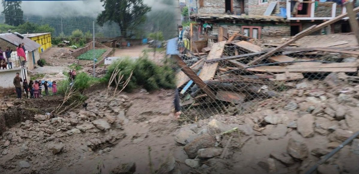 डोल्पामा मध्यराति बाढीको विपद्, एक महिलाको मृत्यु, दुई बालबालिकासहित ६ जना घाइते