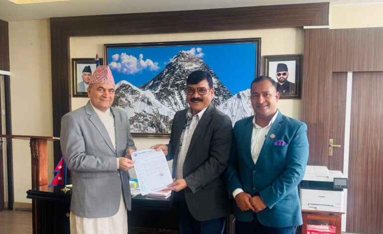 नेपाल वैदेशिक रोजगार व्यवसायी संघद्वारा वैदेशिक रोजगार ऐन संशोधन सम्बन्धी सुझाव मन्त्रालयमा पेश